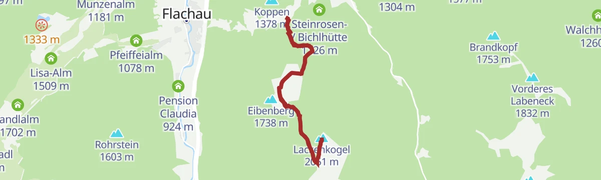 Route map: Lackenkogel